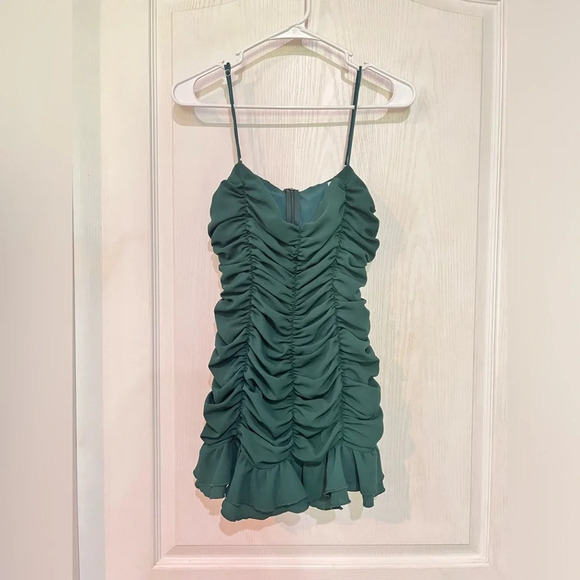 FINAL PRICE Ruched Bodycon Dress ( Great for Mardi Gras ) - Picture 2 of 9